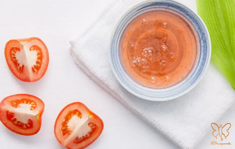 طرز تهیه ماسک گوجه فرنگی طرز تهیه ماسک گوجه فرنگی