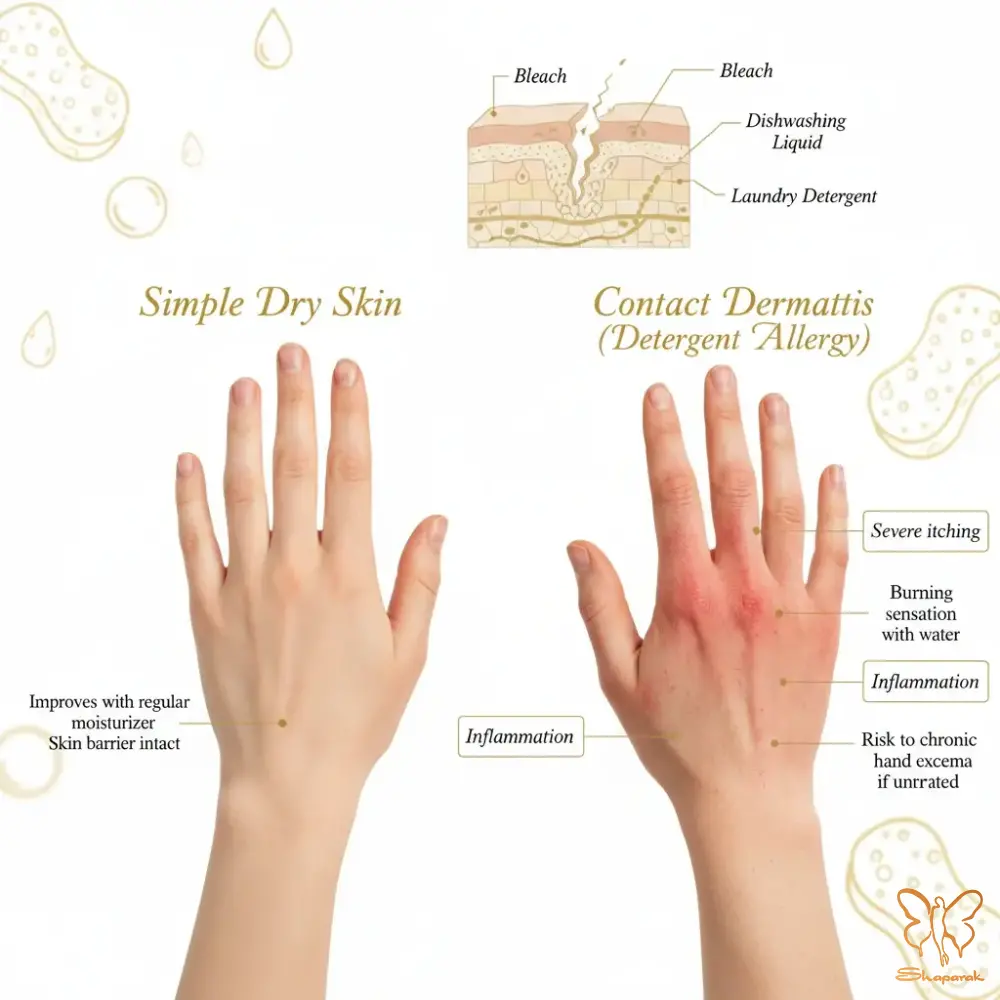 تفاوت اگزمای دست و خشکی معمولی چیست تفاوت اگزمای دست و خشکی معمولی چیست