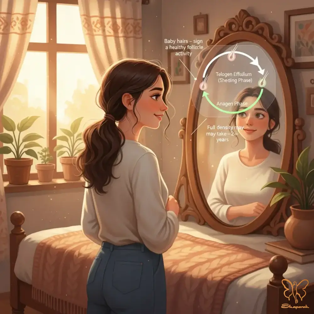 بازگشت مو به حالت عادی