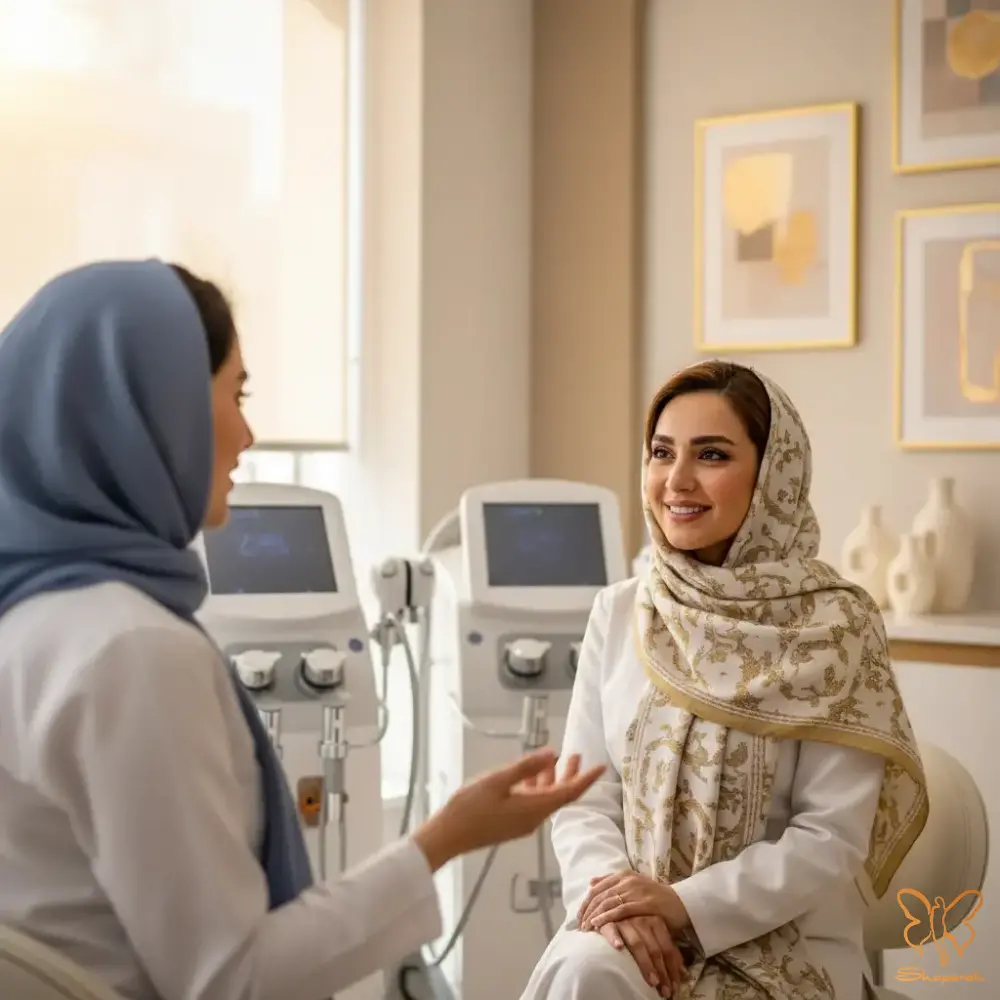 کلینیک تخصصی لیزر و پوست و مو شاپرک طلایی مشهد