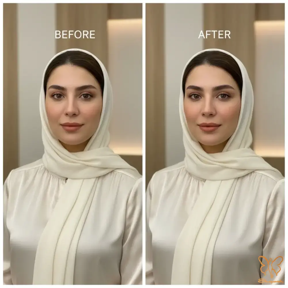 ویژگیهای چهره زنانه ظرافت نرمی و کشیدگی در کلینیک شاپرک طلایی ویژگیهای چهره زنانه ظرافت نرمی و کشیدگی در کلینیک شاپرک طلایی