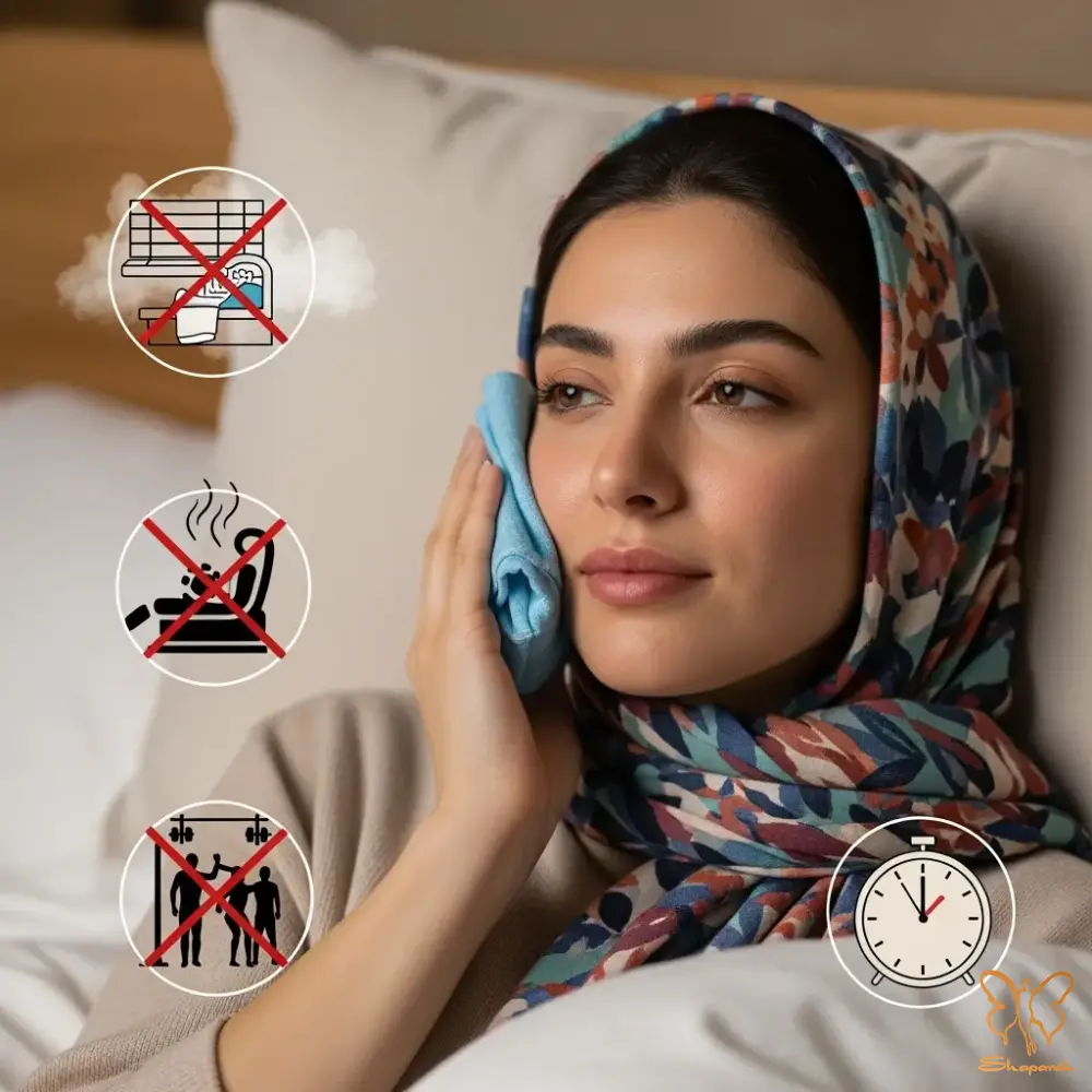 مراقبتهای طلایی پس از تزریق ژل در کلینیک شاپرک طلایی مشهد
