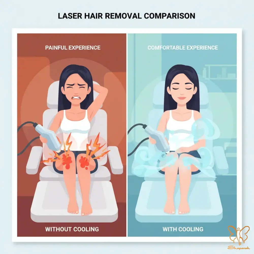 تفاوت لیزر با کولینگ و بدون کولینگ یک مقایسه کلیدی