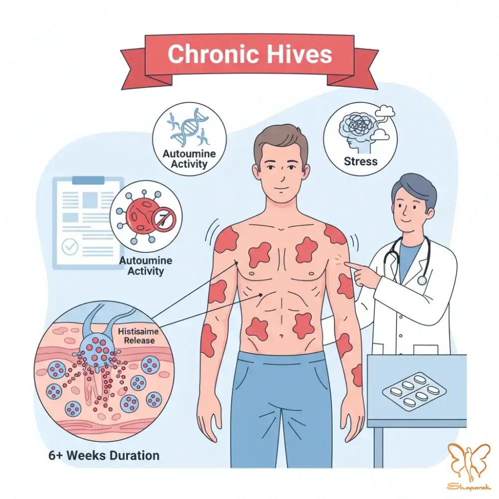 ۲ کهیر مزمن Chronic Urticaria بیش از ۶ هفته ۲ کهیر مزمن Chronic Urticaria بیش از ۶ هفته