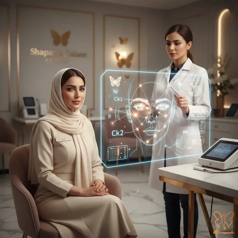 نقاط کلیدی لیفتینگ Ck1 Ck2 و بازسازی کمان گونه نقاط کلیدی لیفتینگ Ck1 Ck2 و بازسازی کمان گونه