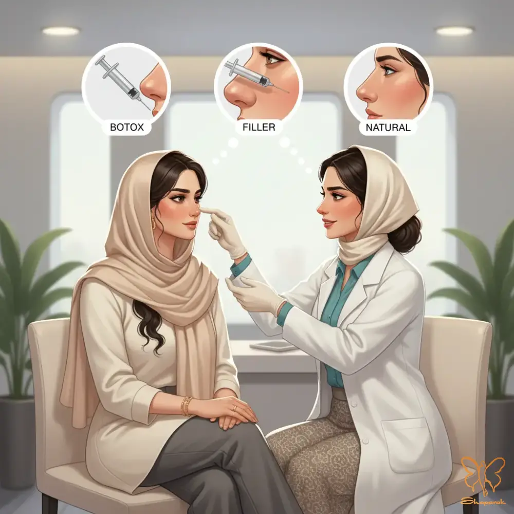 اصلاح عیوب جزئی پس از جراحی بینی