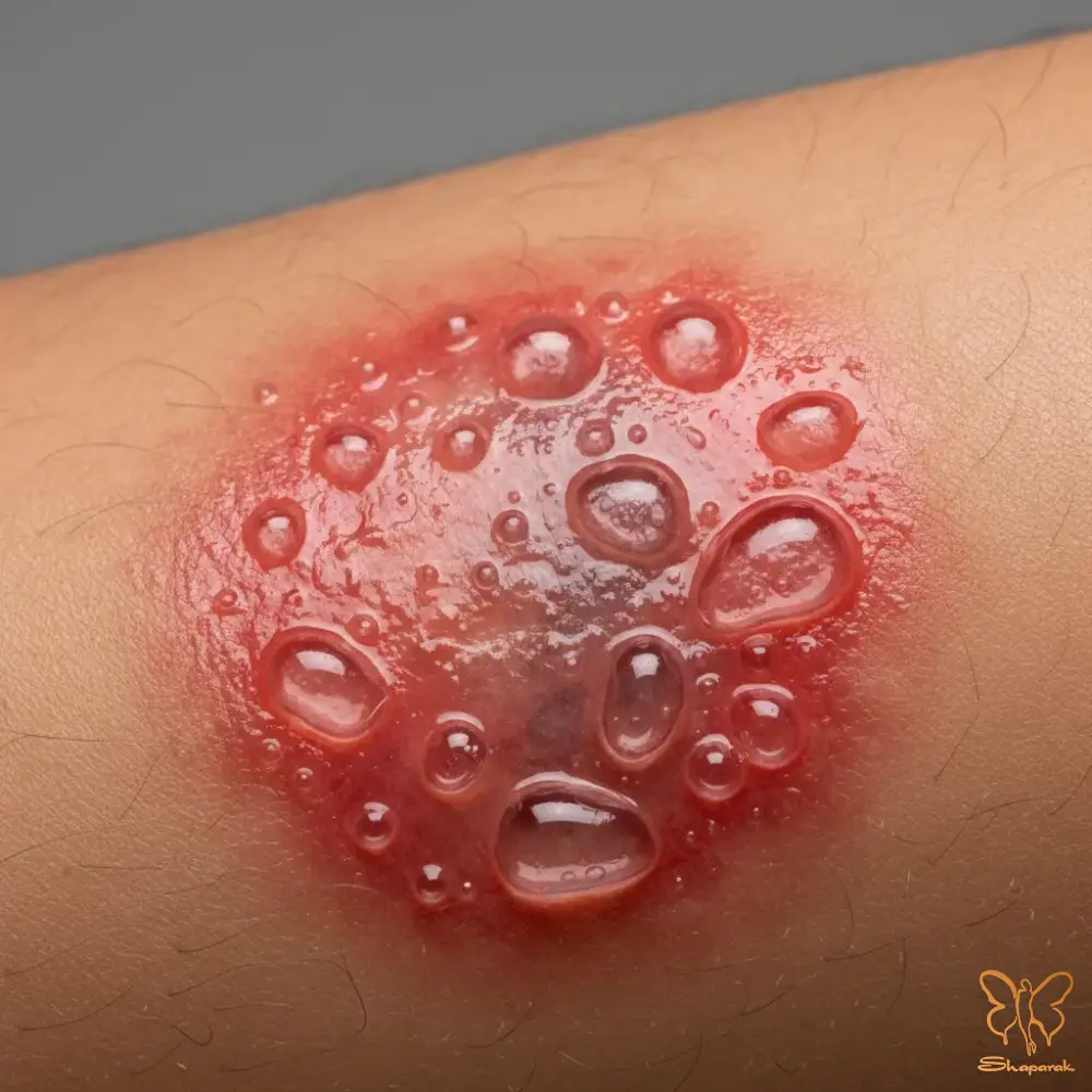 ۲ سوختگی درجه دو نیمه عمیق و دردناک ۲ سوختگی درجه دو نیمه عمیق و دردناک