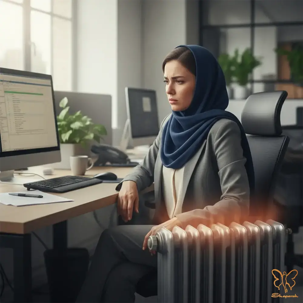 شوفاژ در هوای سرد مشهد خشککننده پوست در فصل سرما