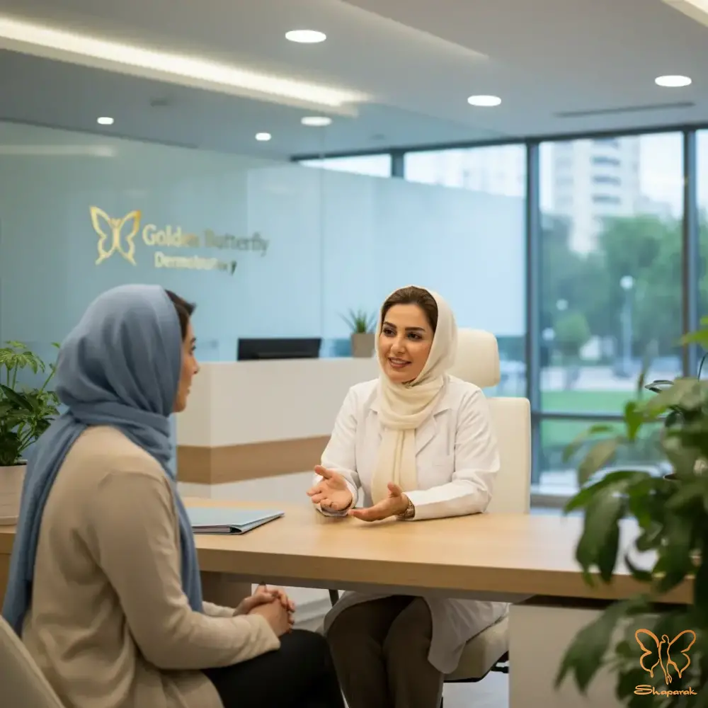 کلینیک پوست و مو شاپرک طلایی