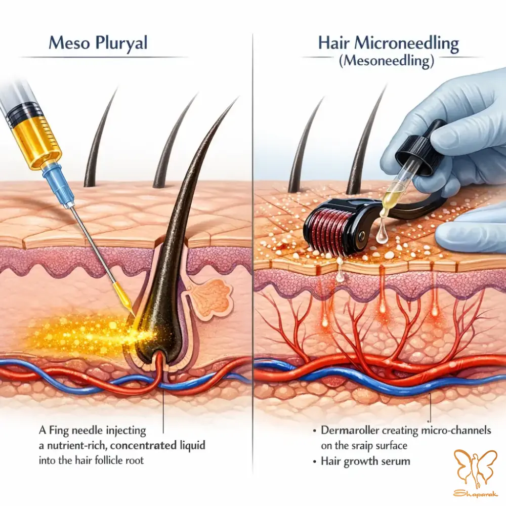 کاربردهای کلیدی مزونیدلینگ مو در مشهد
