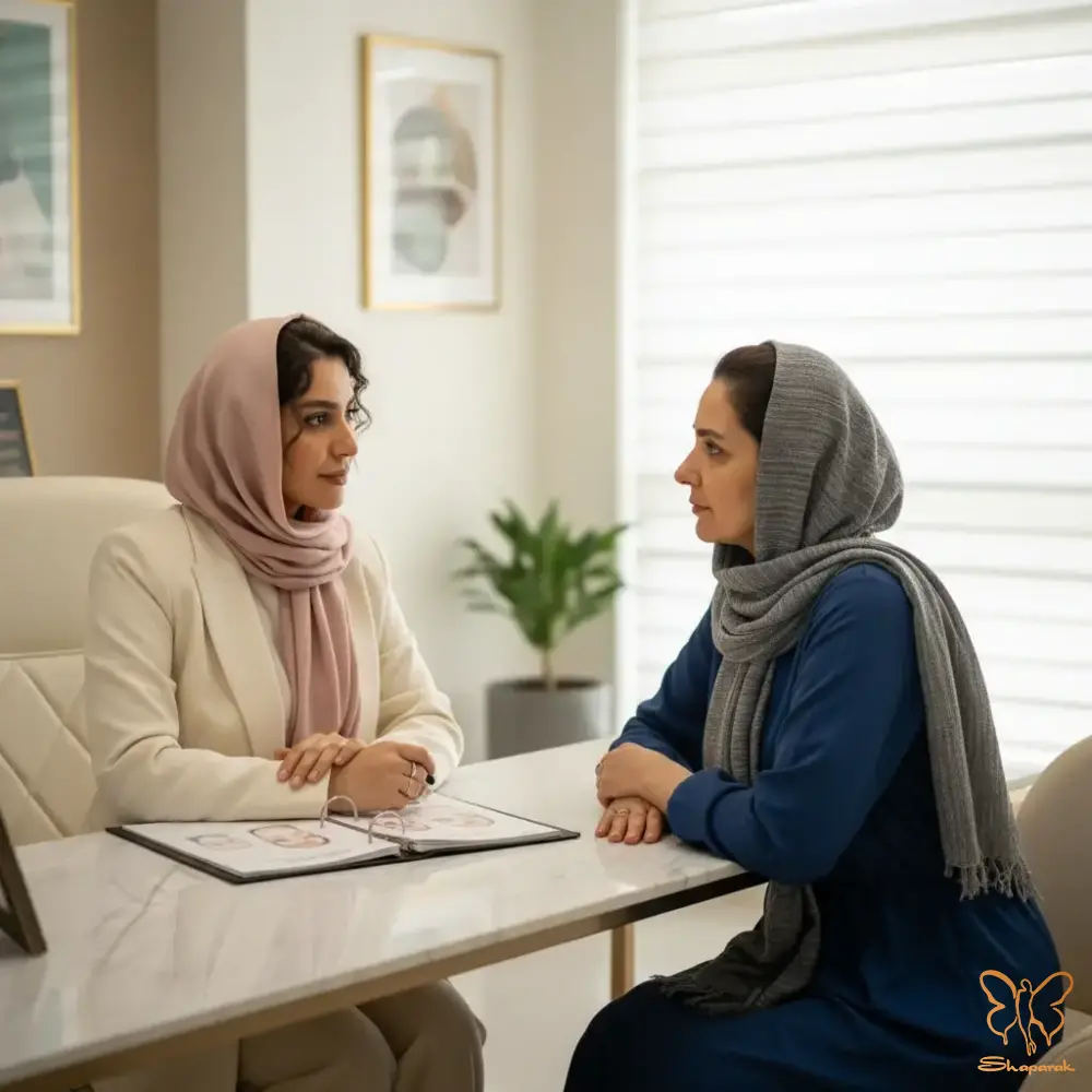 مشاوره نهایی با پزشک زیبایی در مشهد و انجام تست حساسیت