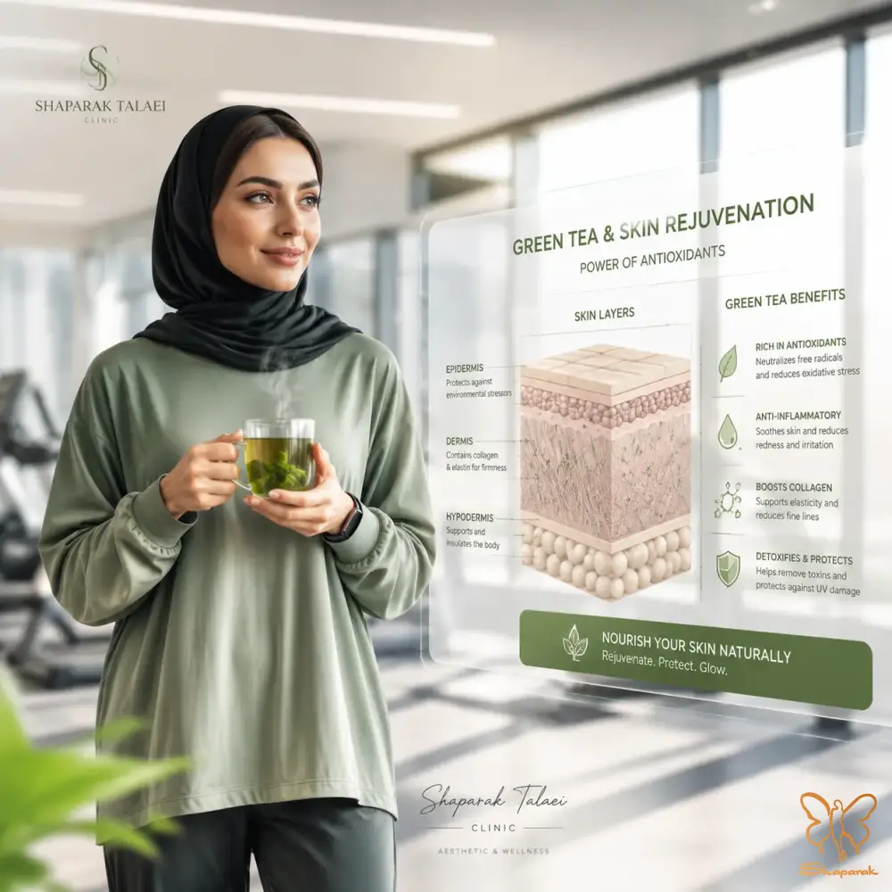 تاثیر شگفتانگیز چای سبز بر شادابی پوست