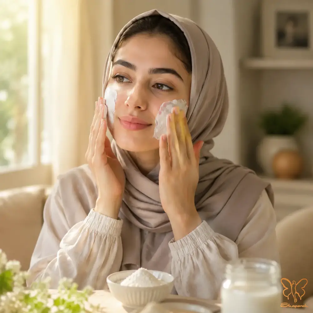 ۵ ماسک آرد برنج و روغن کرچک ضد پیری ۵ ماسک آرد برنج و روغن کرچک ضد پیری
