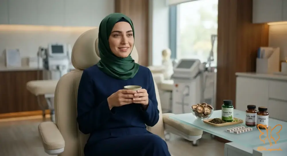 ترکیب سوم آنتیاکسیدانهای عصاره چای سبز EGCG و زینک