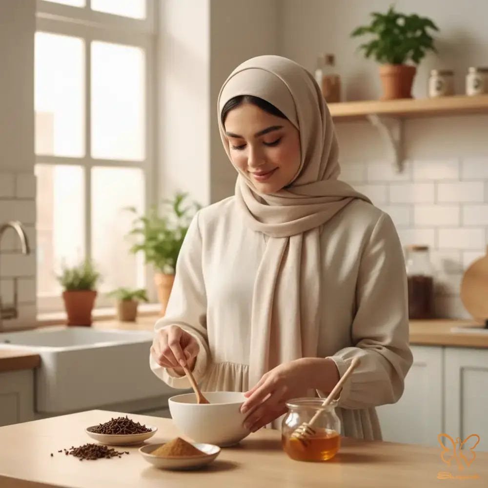 طرز تهیه ماسک ضد جوش میخک و عسل در مشهد