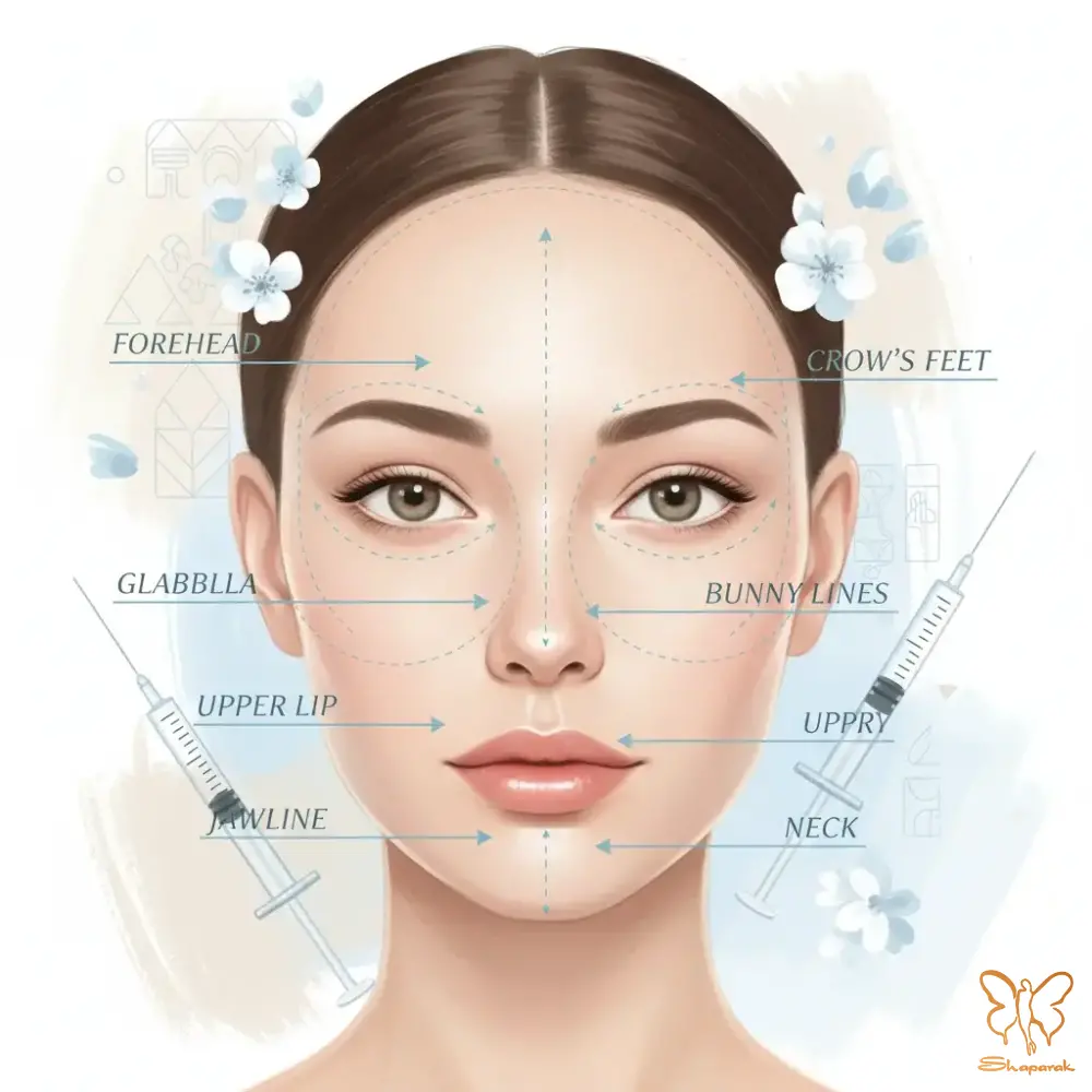 تزریق بوتاکس به بینی تزریق بوتاکس به بینی