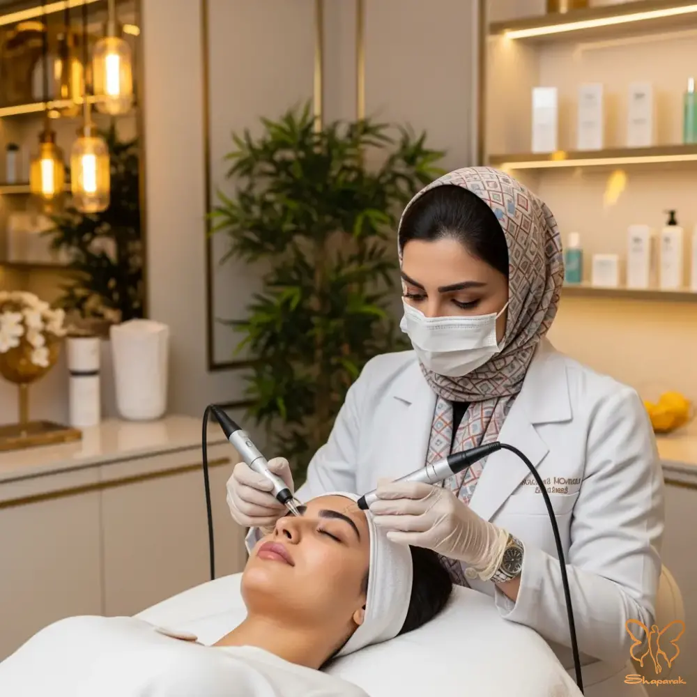 کلینیک تخصصی پوست و مو و لیزر شاپرک طلایی مشهد