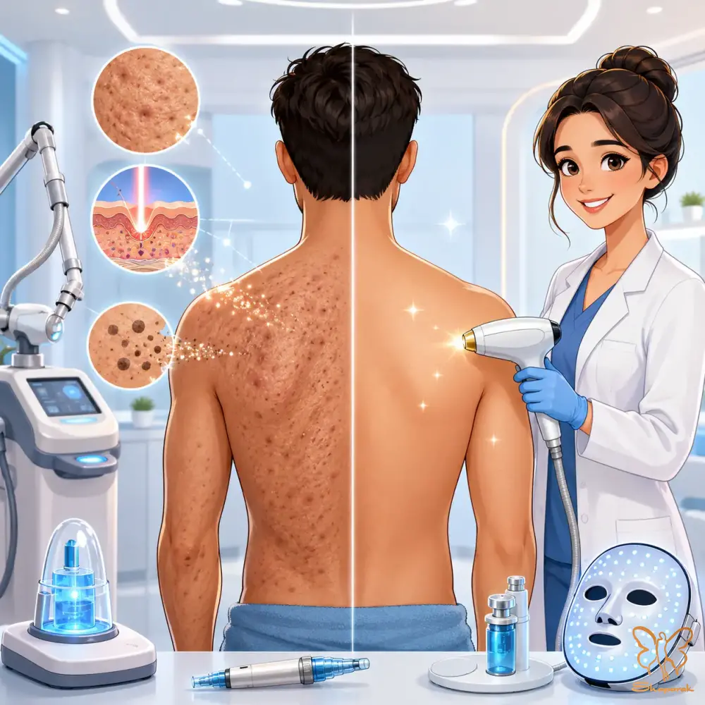 معجزه لیزر و دستگاههای پیشرفته برای رفع اسکار و لک در مشهد