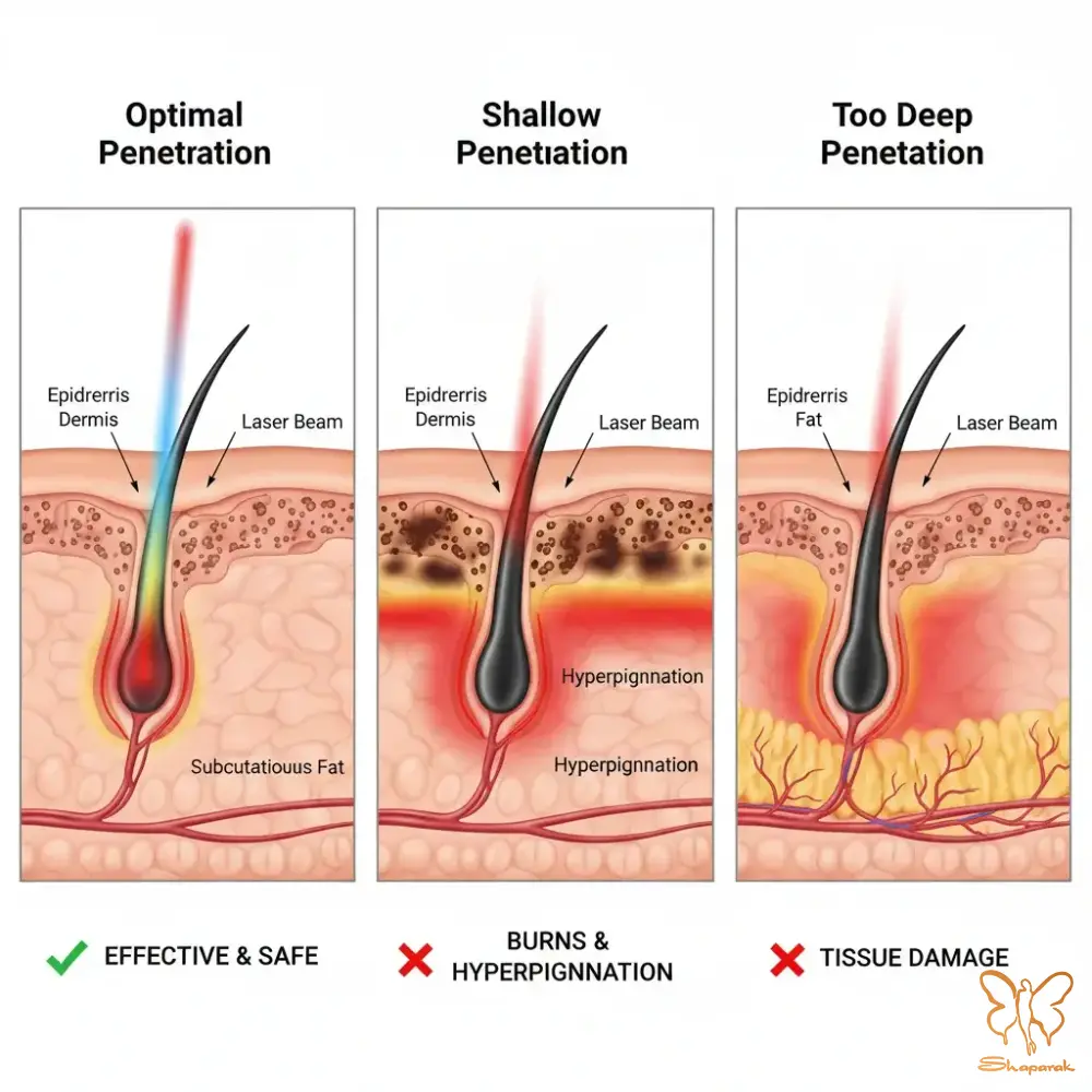 عمق نفوذ لیزر عمق نفوذ لیزر