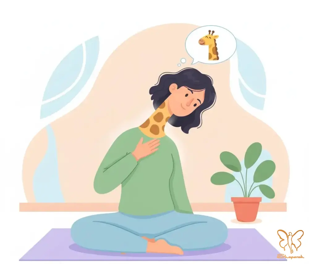 ۲ حرکت گردن زرافه The Giraffe