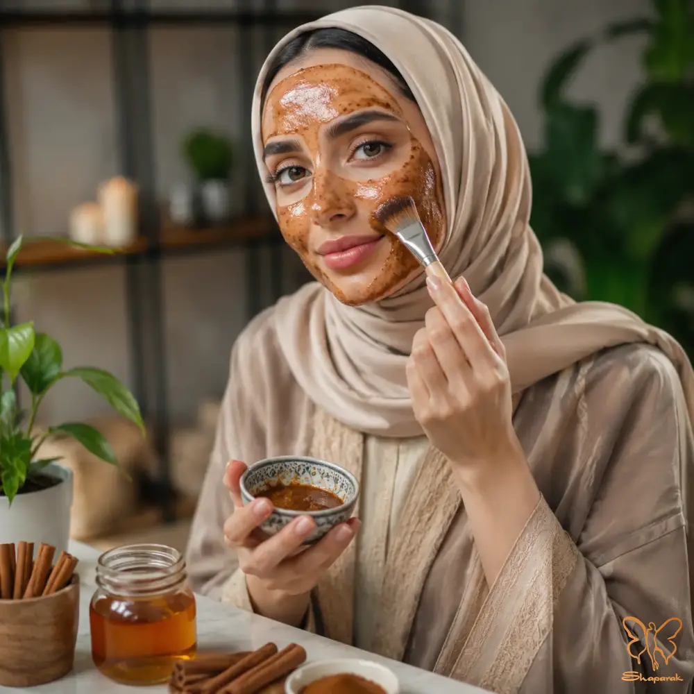 ماسک دارچین وعسل
