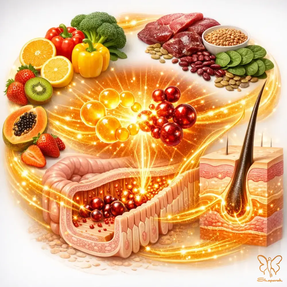 در چه غذاها و مواد خوراکی ویتامین C و آهن پیدا می شود