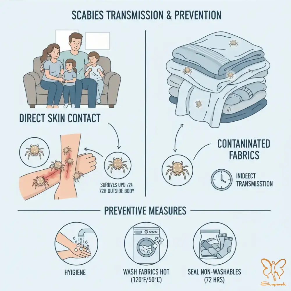 استفاده از وسایل مشترک آلوده