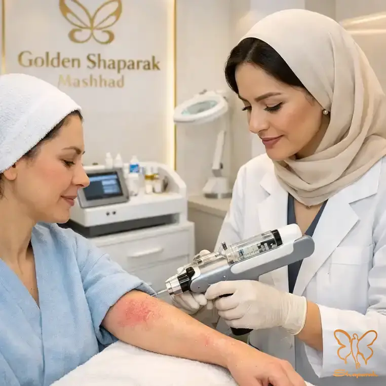 رویکرد درمانی و تسکین اگزما در کلینیک شاپرک طلایی مشهد