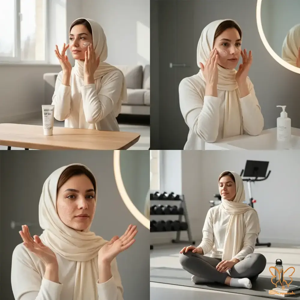 ۴ دوری از تعریق شدید