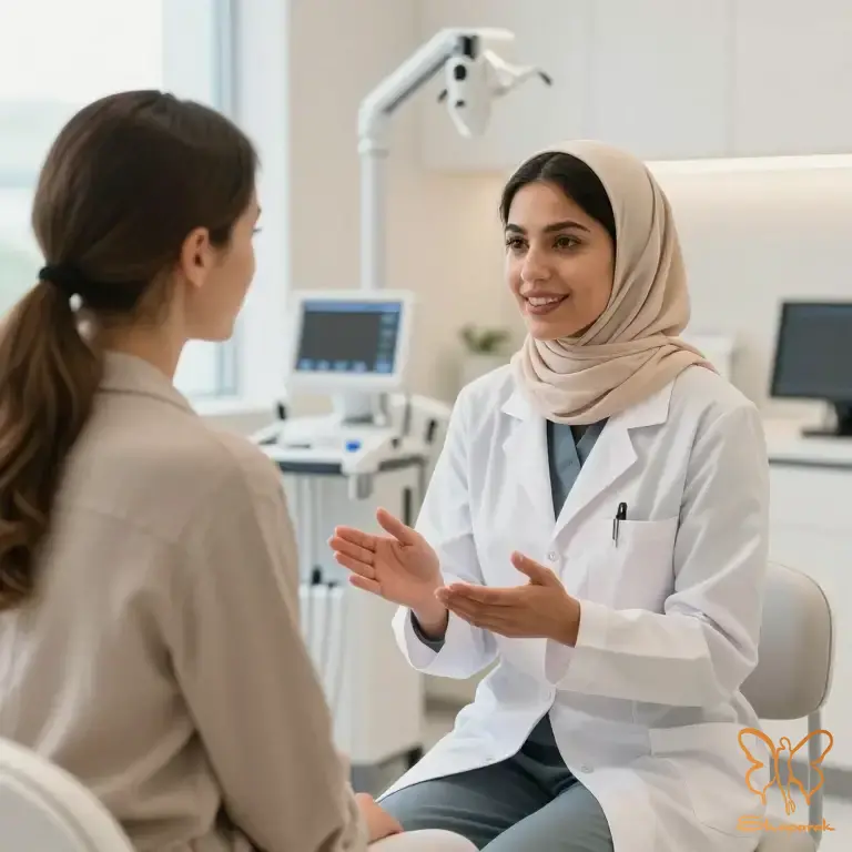 درمان قطعی لک صورت در کلینیک شاپرک طلایی