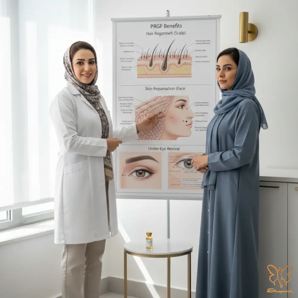 رفع تیرگی و گودی زیر چشم با PRGF رفع تیرگی و گودی زیر چشم با PRGF