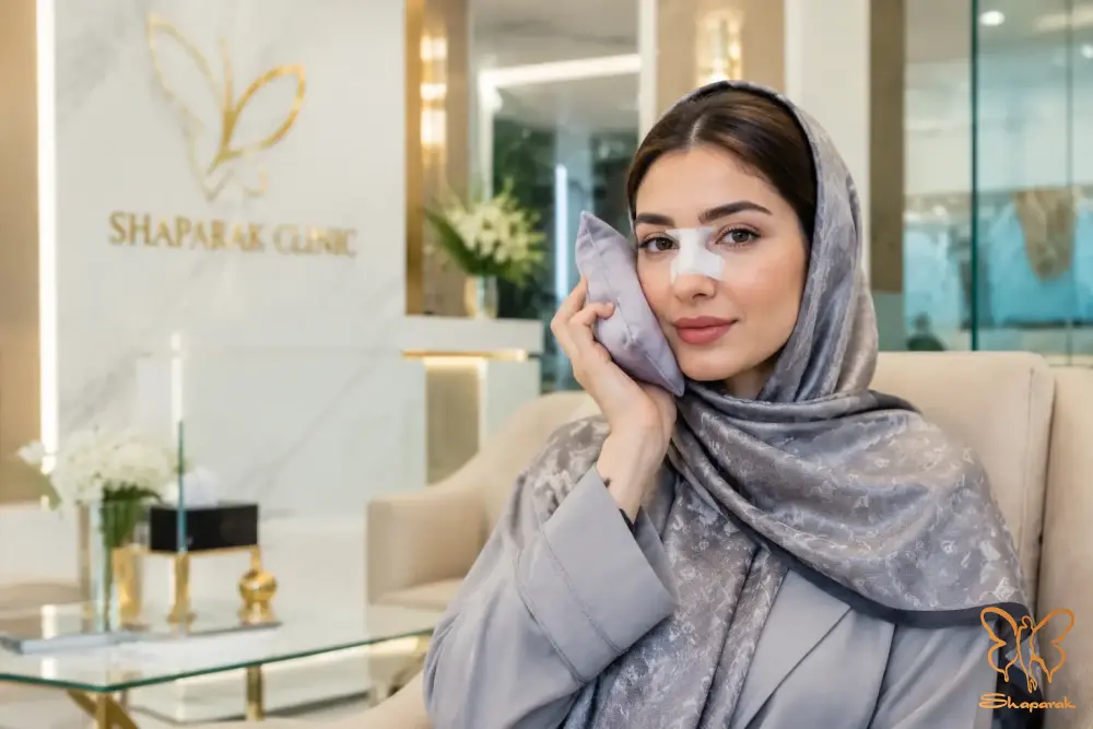 استفاده از کمپرس سرد و تنظیم زاویه سر