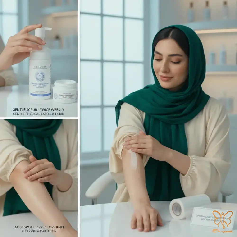 بهترین کرم رفع تیرگی زانو و آرنج