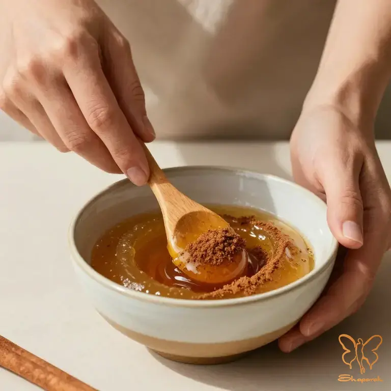 ماسک دارچین و عسل برای درمان جوش