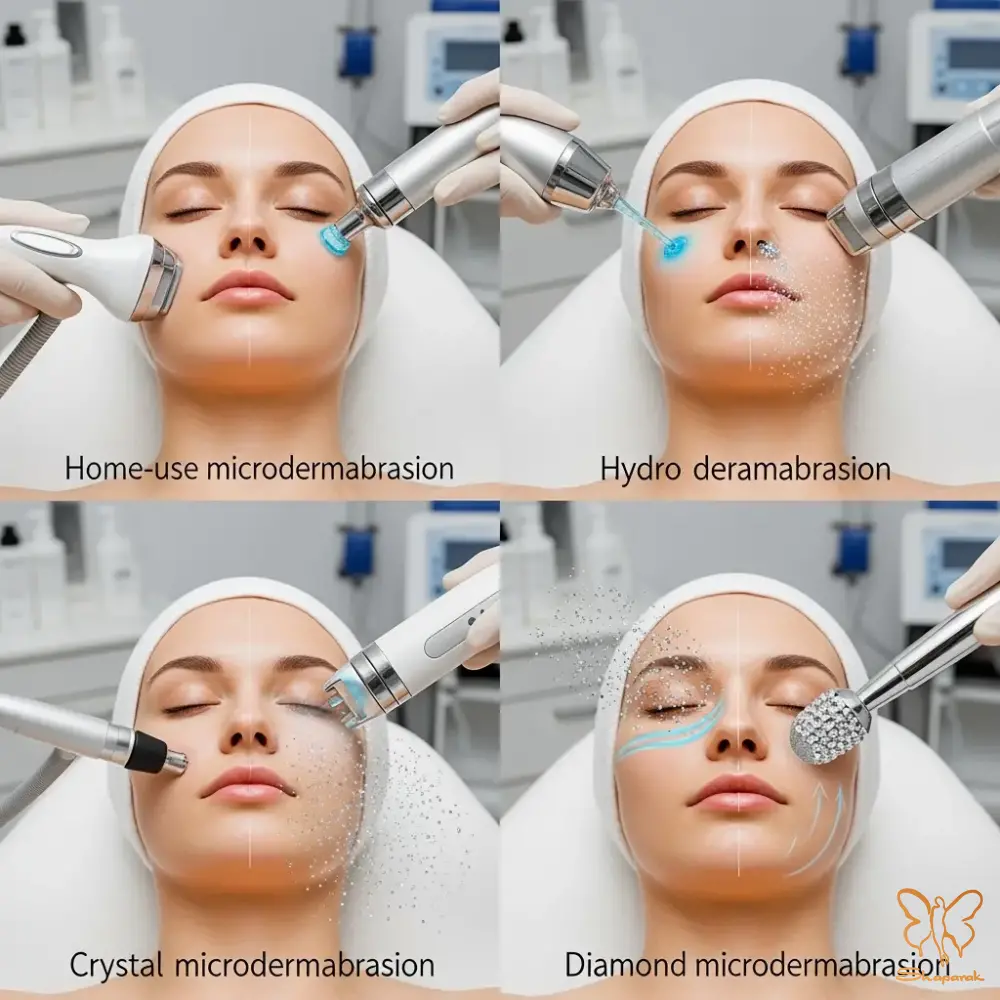 تفاوت میکرودرم ابریژن پودری کریستالی و الماسه