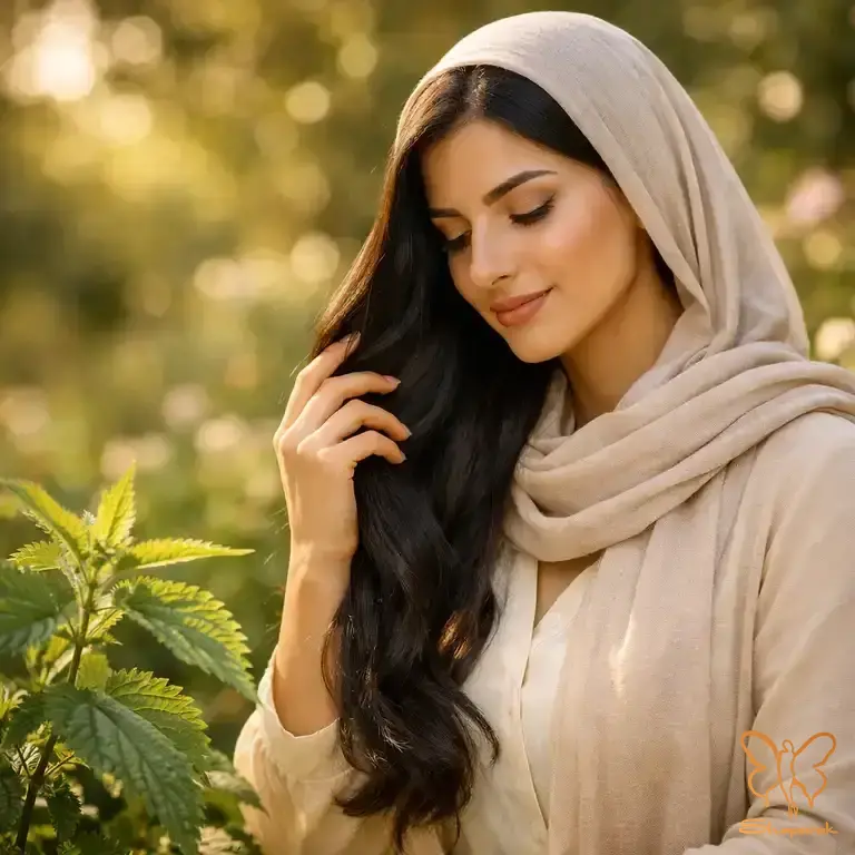 ماساژ درمانی پوست سر با روغن گزنه