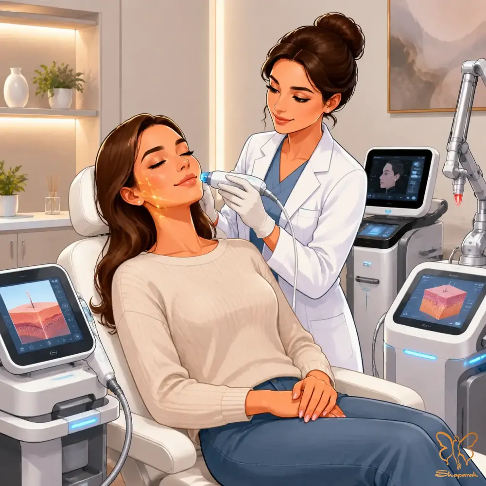 استفاده از پیشرفتهترین دستگاههای لیزر و جوانسازی