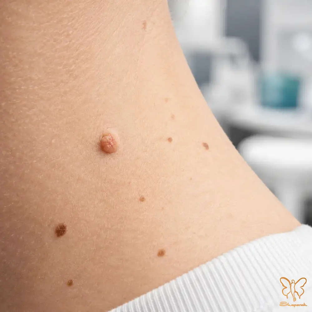 خال اکتسابی معمولی Acquired Nevus یادگاری از آفتاب و گذر عمر