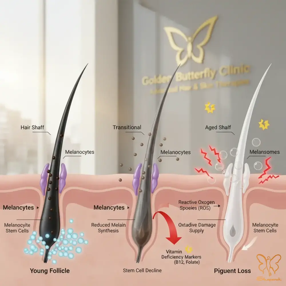 سفید شدن مو سفید شدن مو