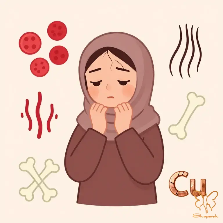 مشکلات عصبی و ضعف استخوانها