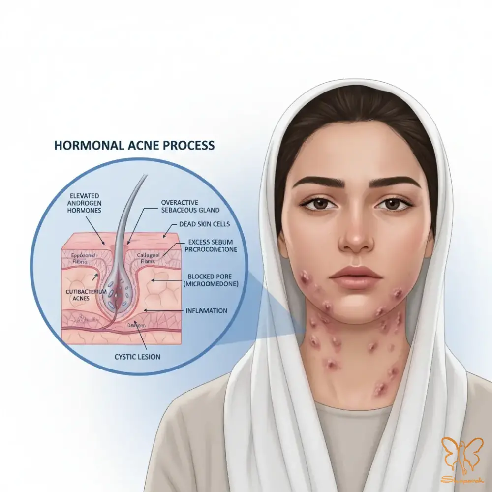 آکنه هورمونی آکنه هورمونی