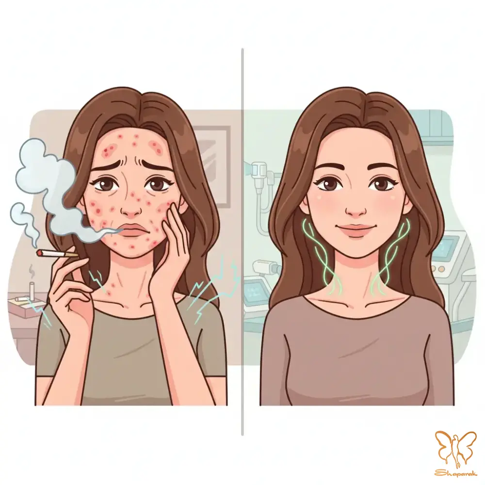تخریب کلاژن و نقش خدمات جوانسازی شاپرک طلایی