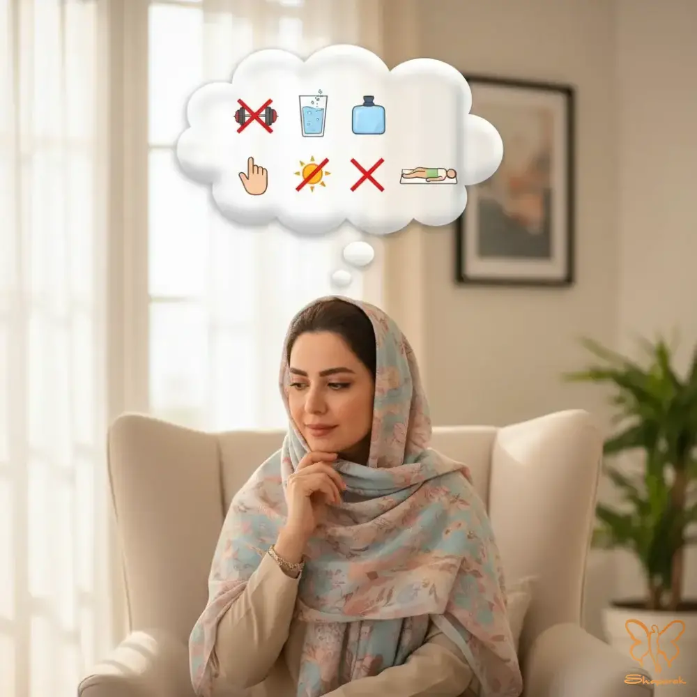 مراقبتهای بعد از تزریق فیلر چانه برای بهترین نتیجه