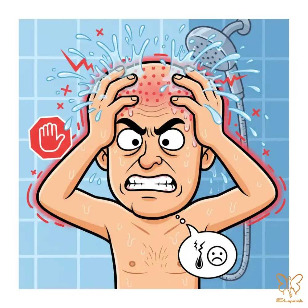 نحوه صحیح شامپو زدن و ماساژ سر بعد از کاشت مو 