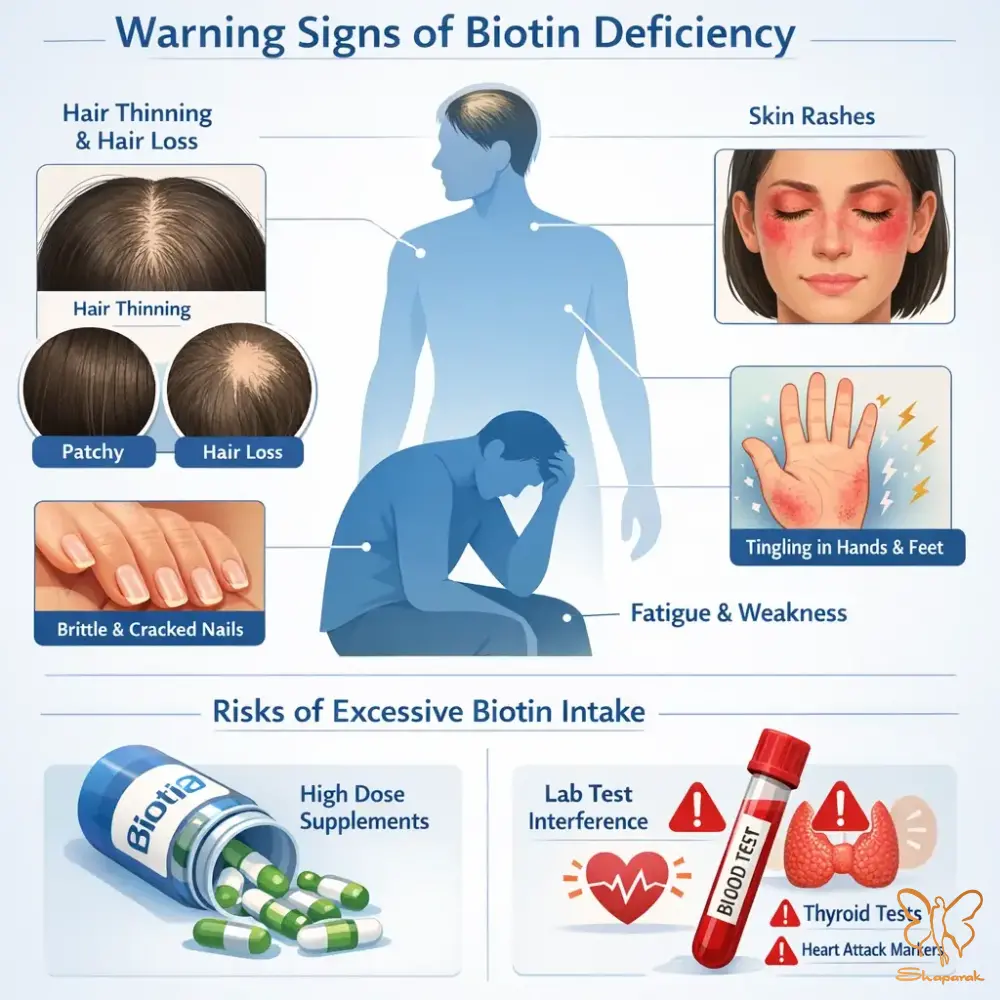 آیا مصرف زیاد بیوتین خطرناک است آیا مصرف زیاد بیوتین خطرناک است