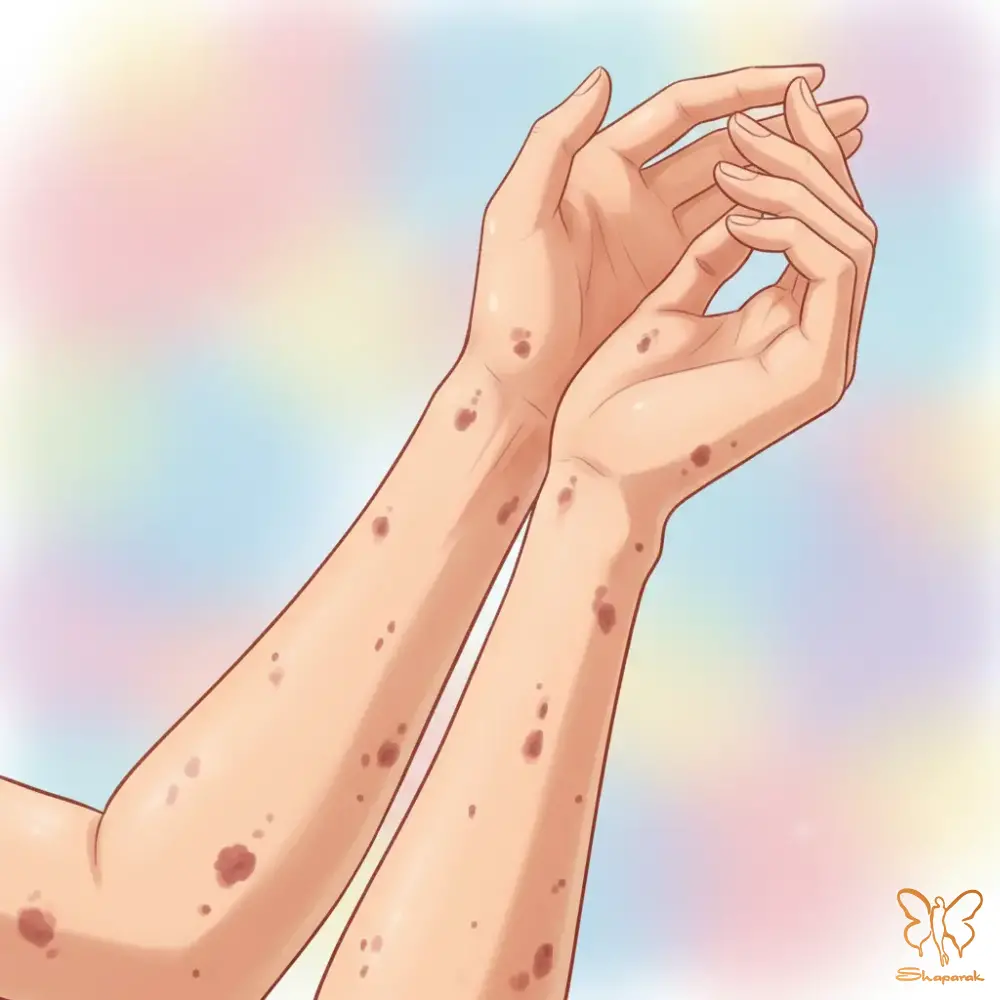 2 ایجاد لکهای تیره PIH یا سفید Hypopigmentation