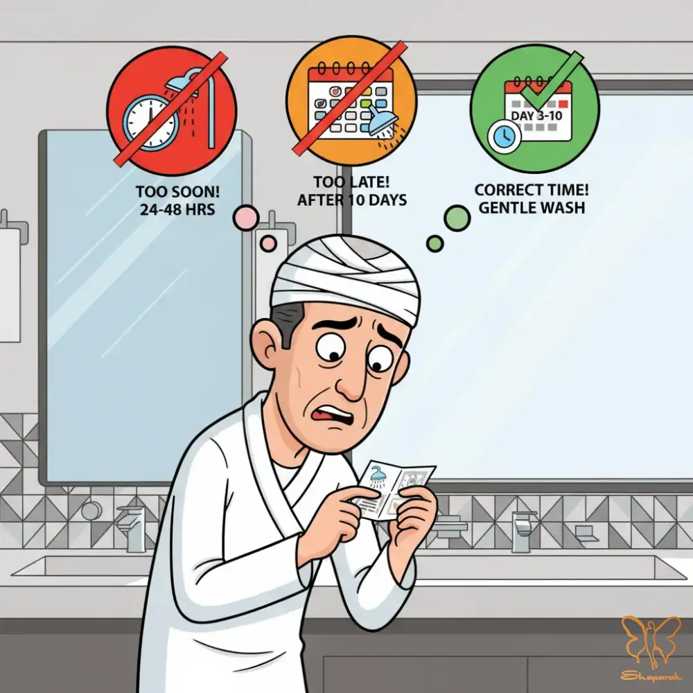 عواقب به تعویق انداختن شستشو بعد از کاشت مو چیست