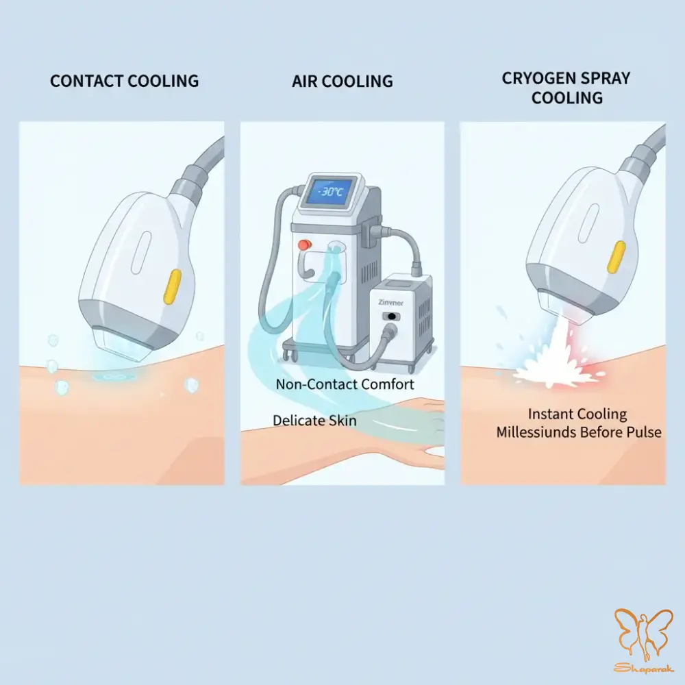 3 سیستم کولینگ کرایوژن Cryogen Spray 3 سیستم کولینگ کرایوژن Cryogen Spray