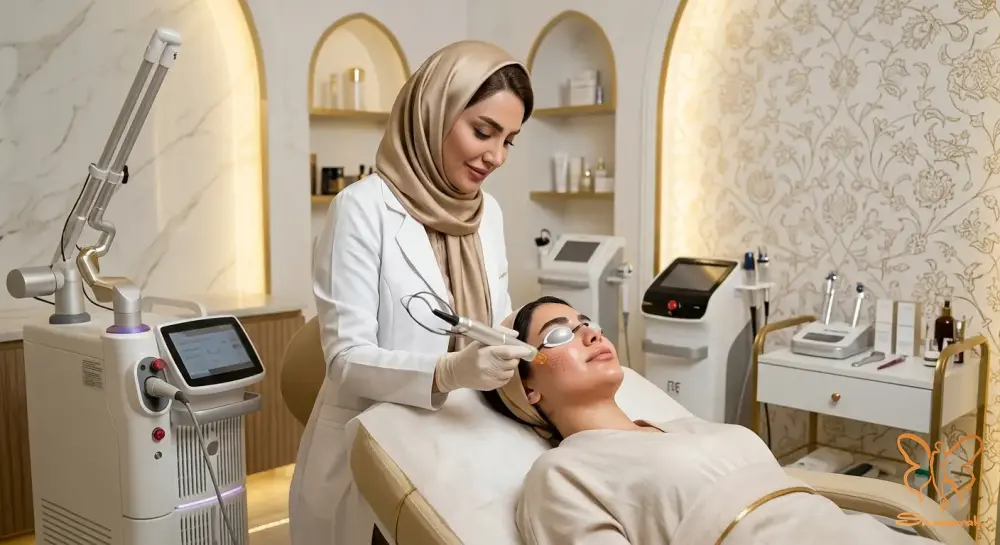بهبود خاصیت ارتساعی و رفع افتادگی پوست