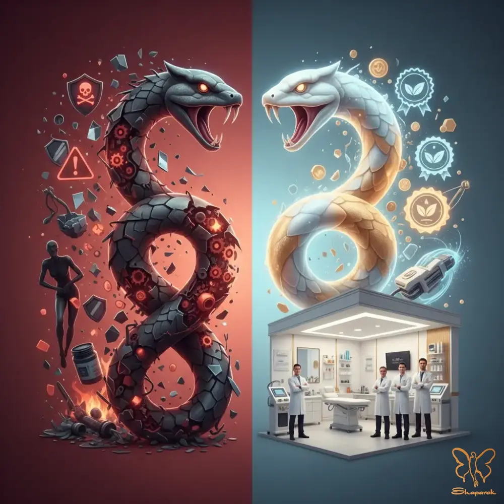 کلینیک تخصصی پوست و مو شاپرک طلایی